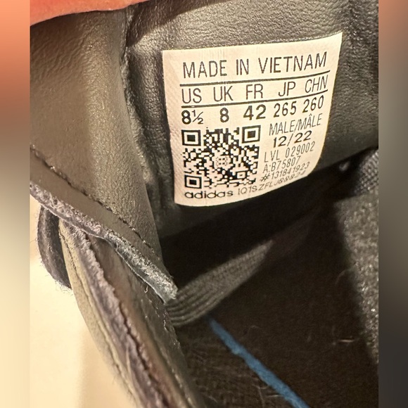 Adidas Sambas Brand New Black Mens 8.5 W/10 - Picture 4 of 5